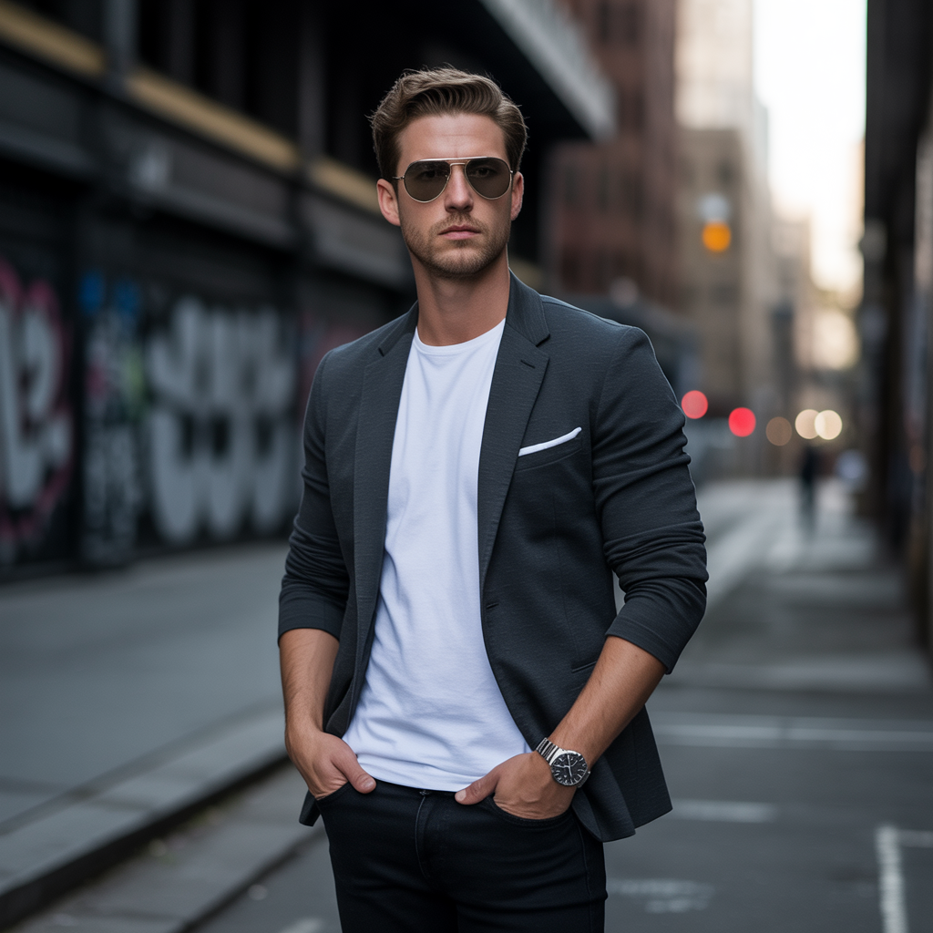 black jeans outfit ideas for men