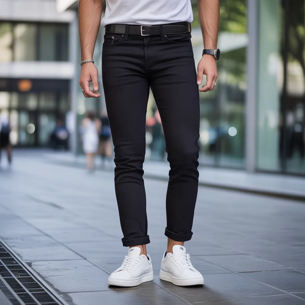 black jeans outfit mens