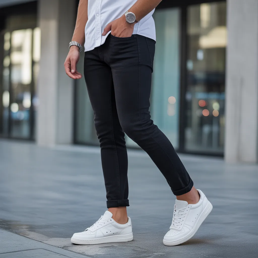black jeans outfit mens