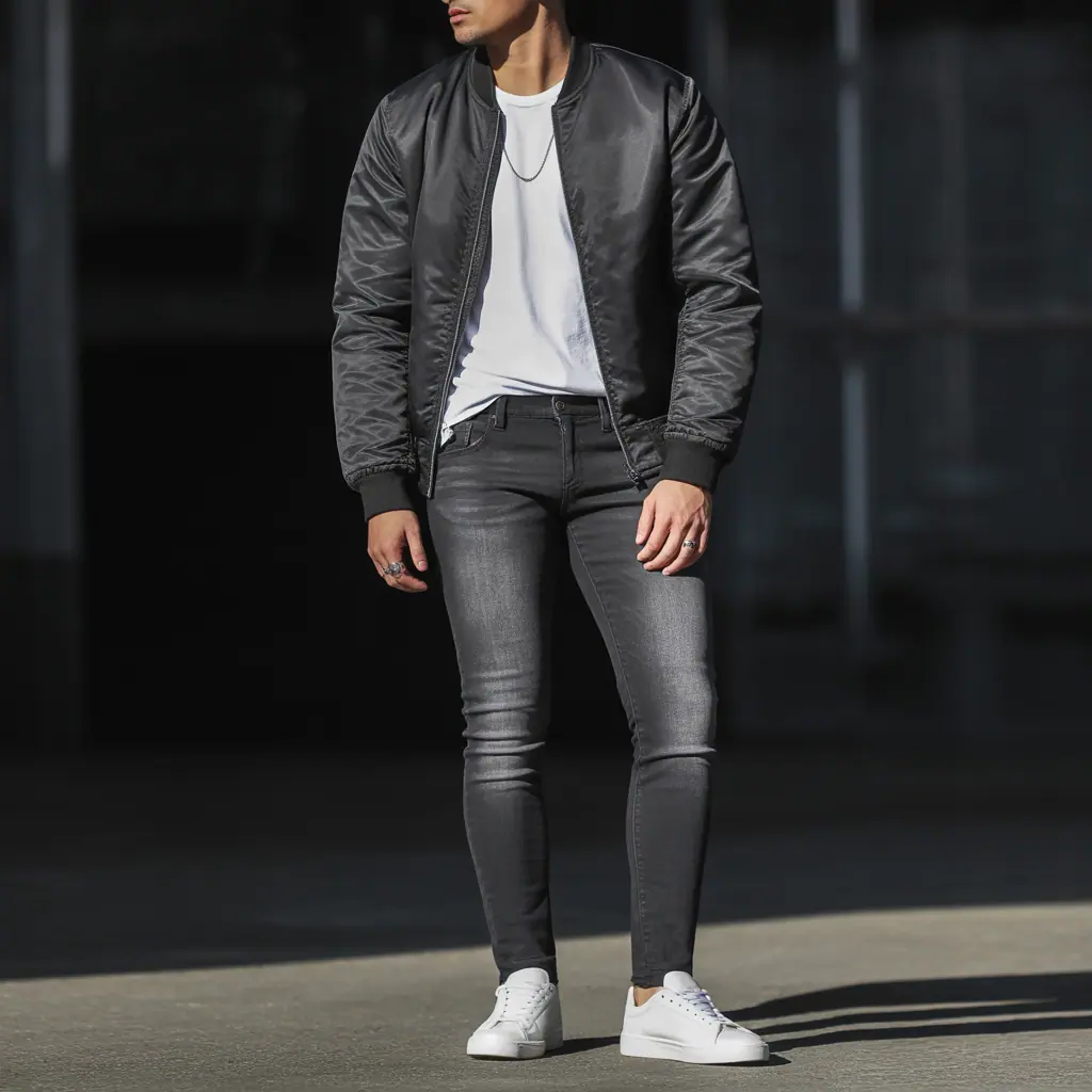 black jeans outfit mens