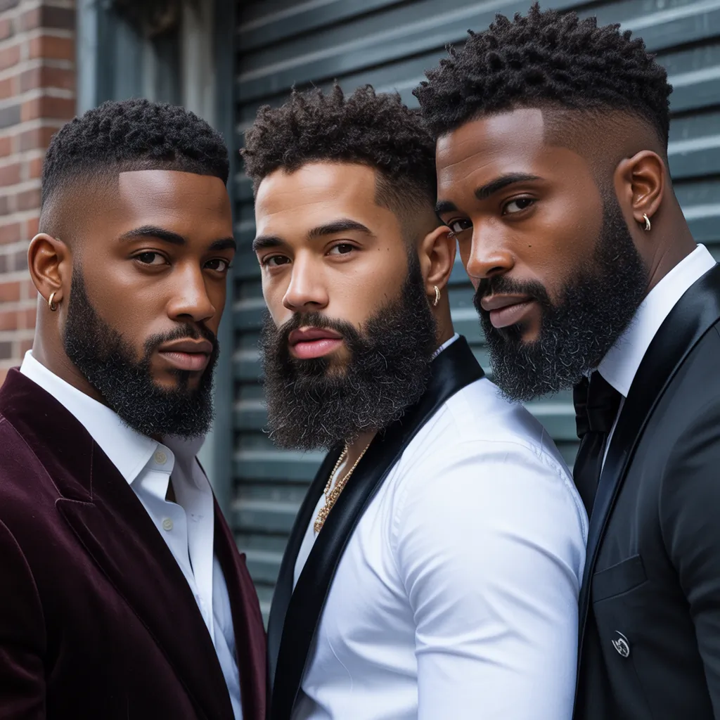 black men beards