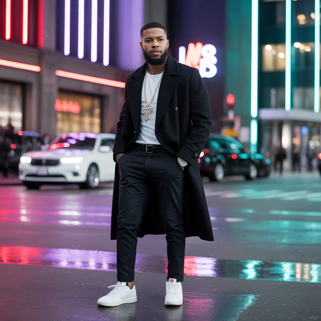 black mens fade