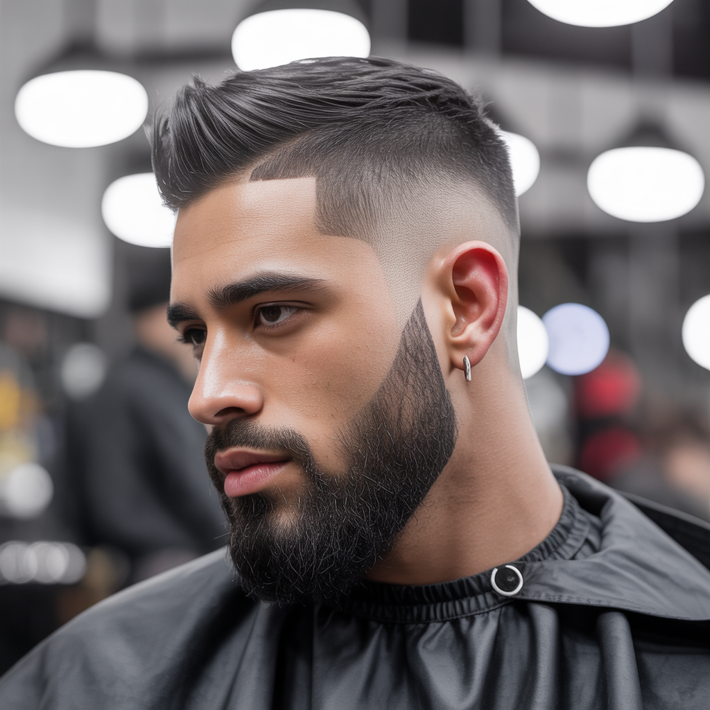 black mens fade