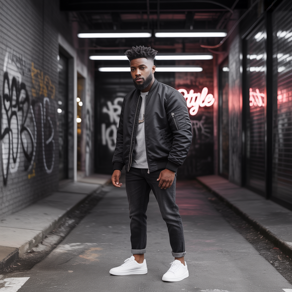 black mens fade