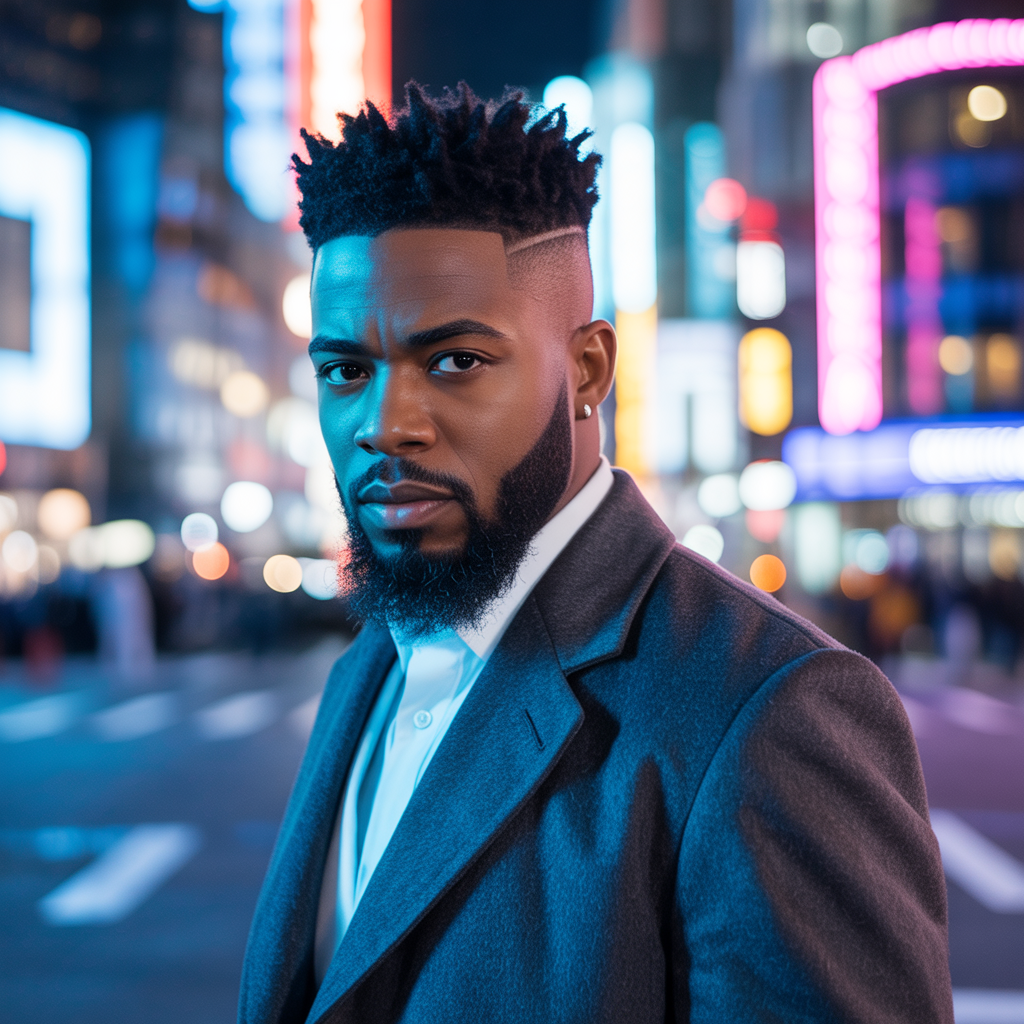 black mens fade