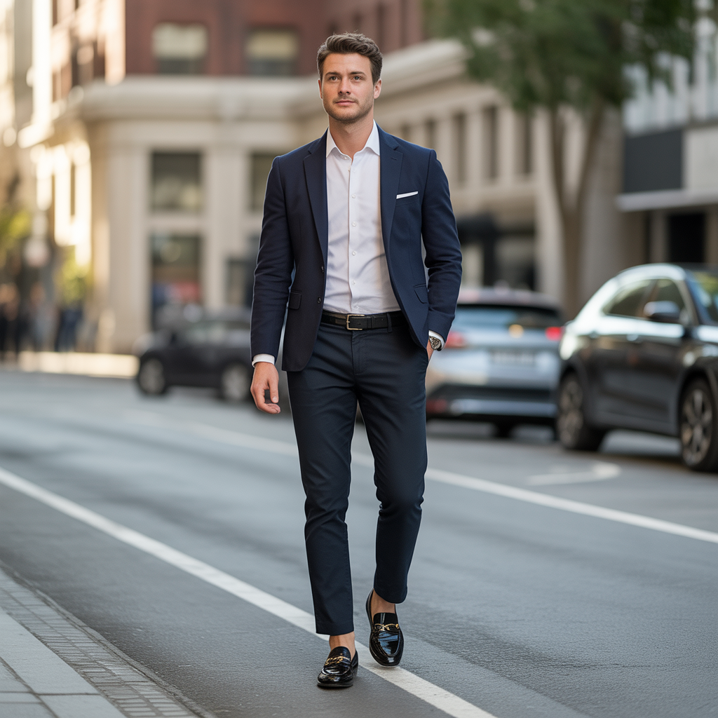 black pants outfit men