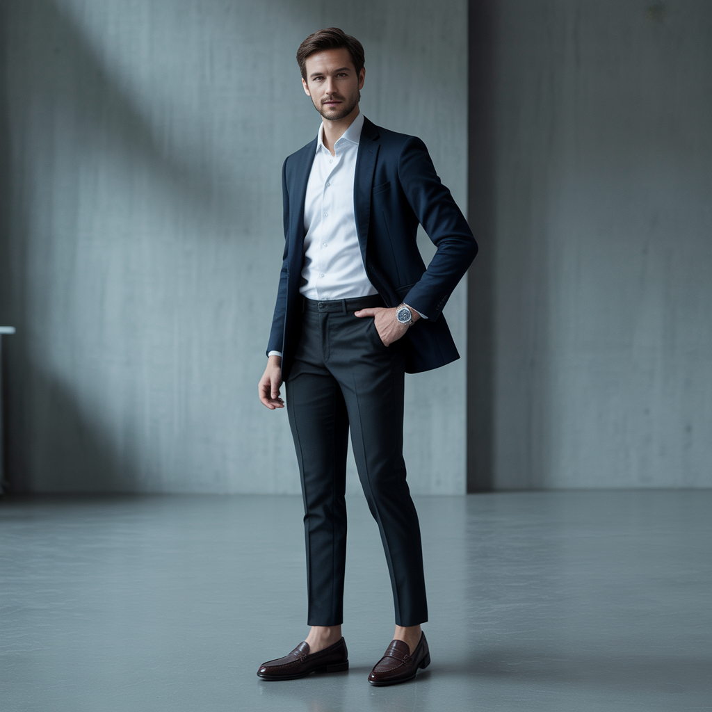 black pants outfit men