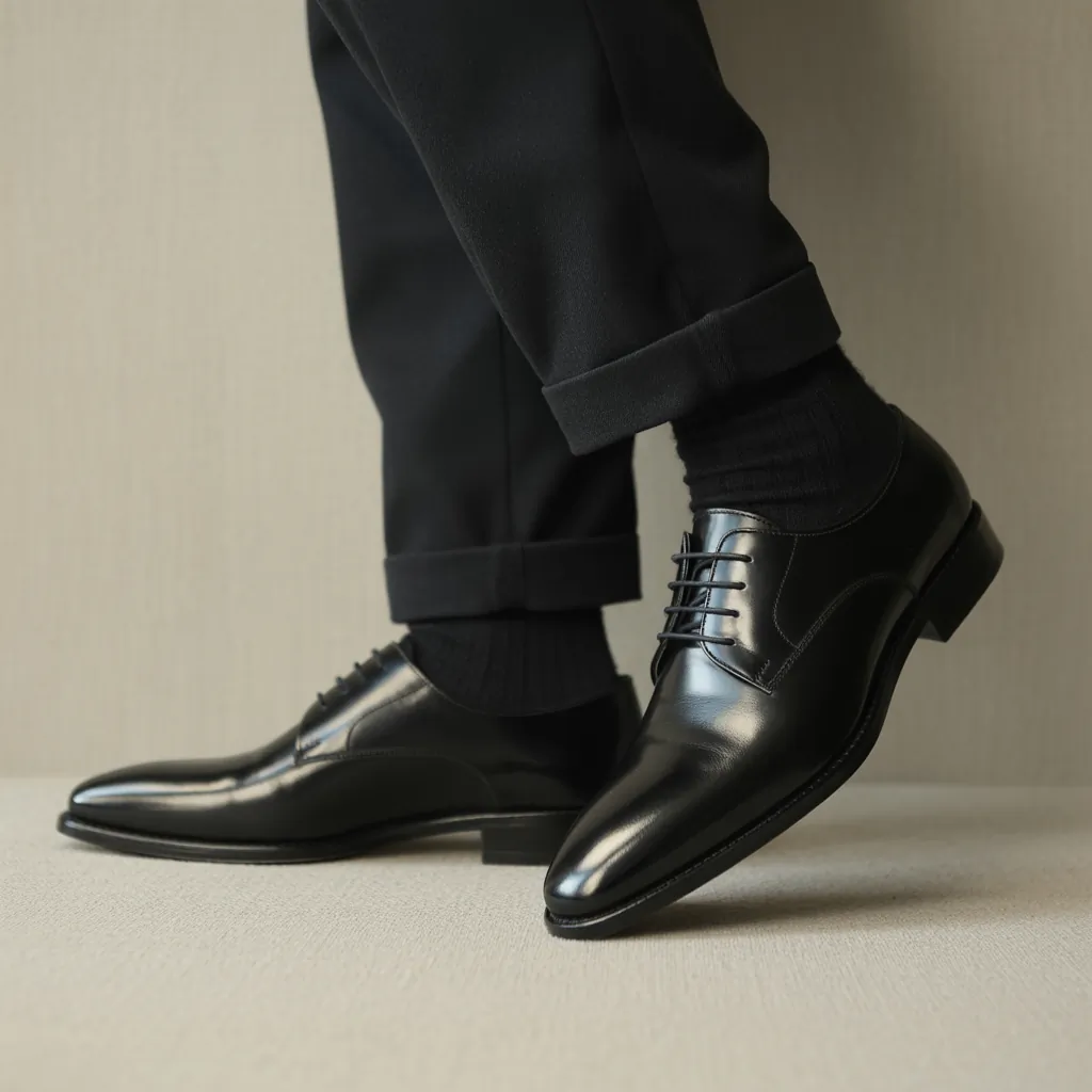 black shoes