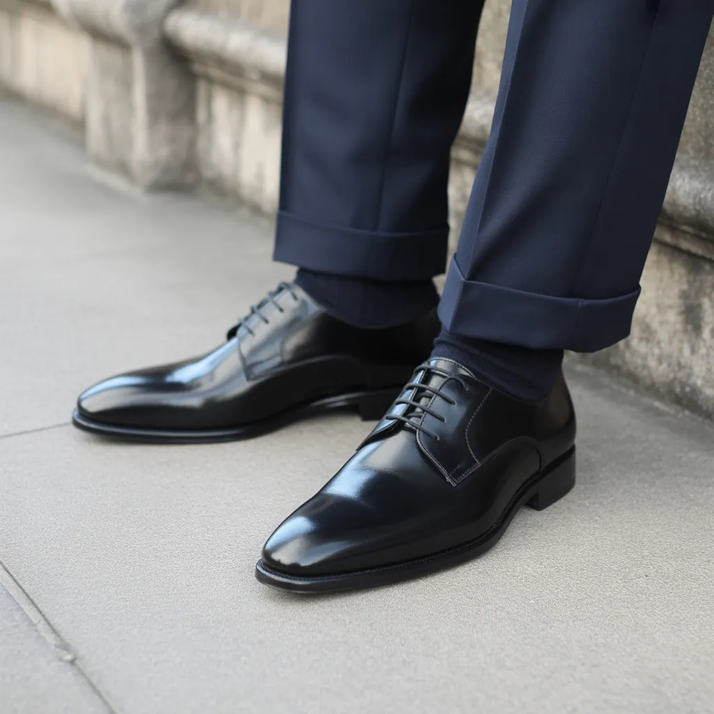 black shoes