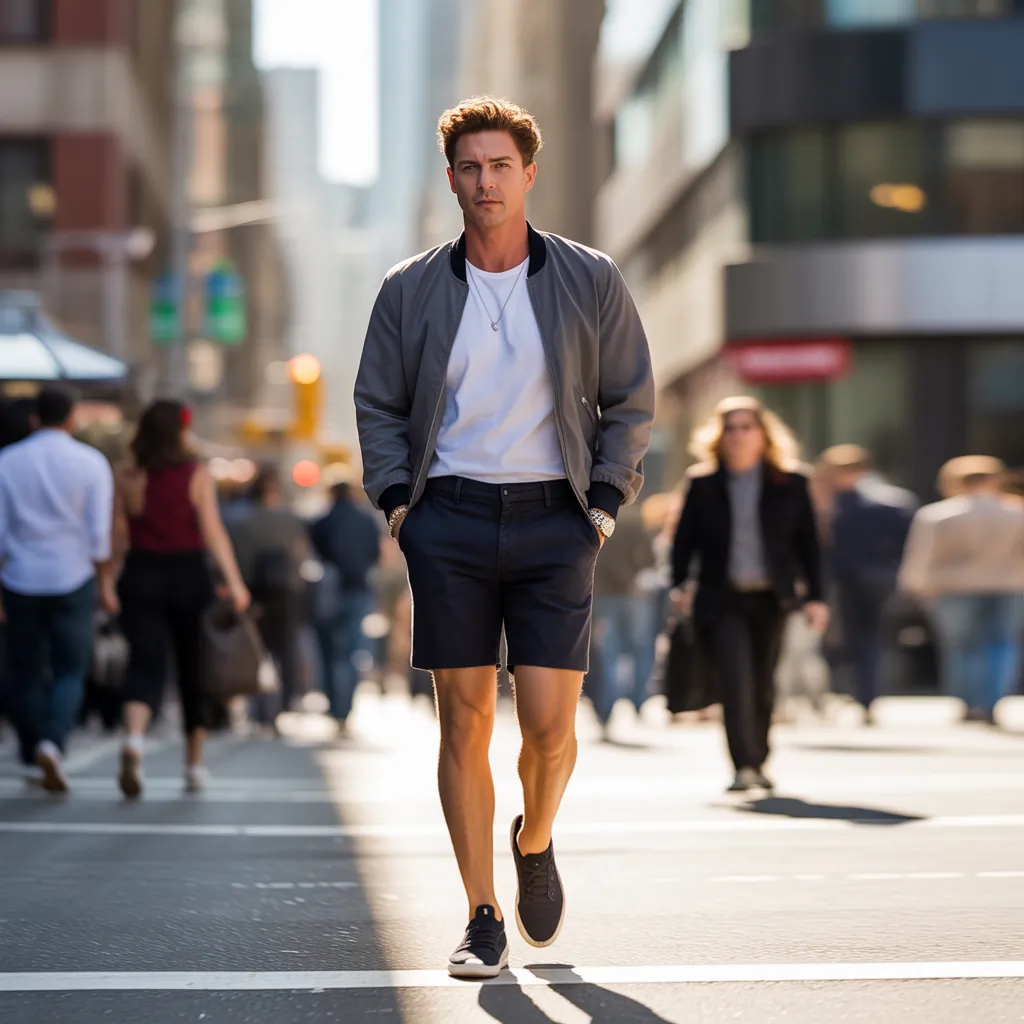 black shorts outfit men ideas