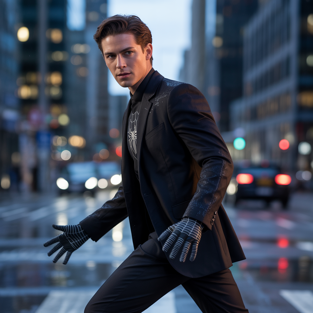 black suit spiderman