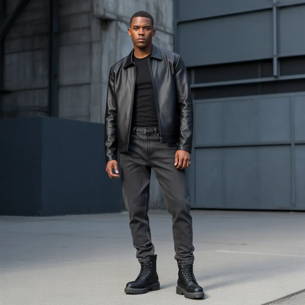 black timberland outfits men