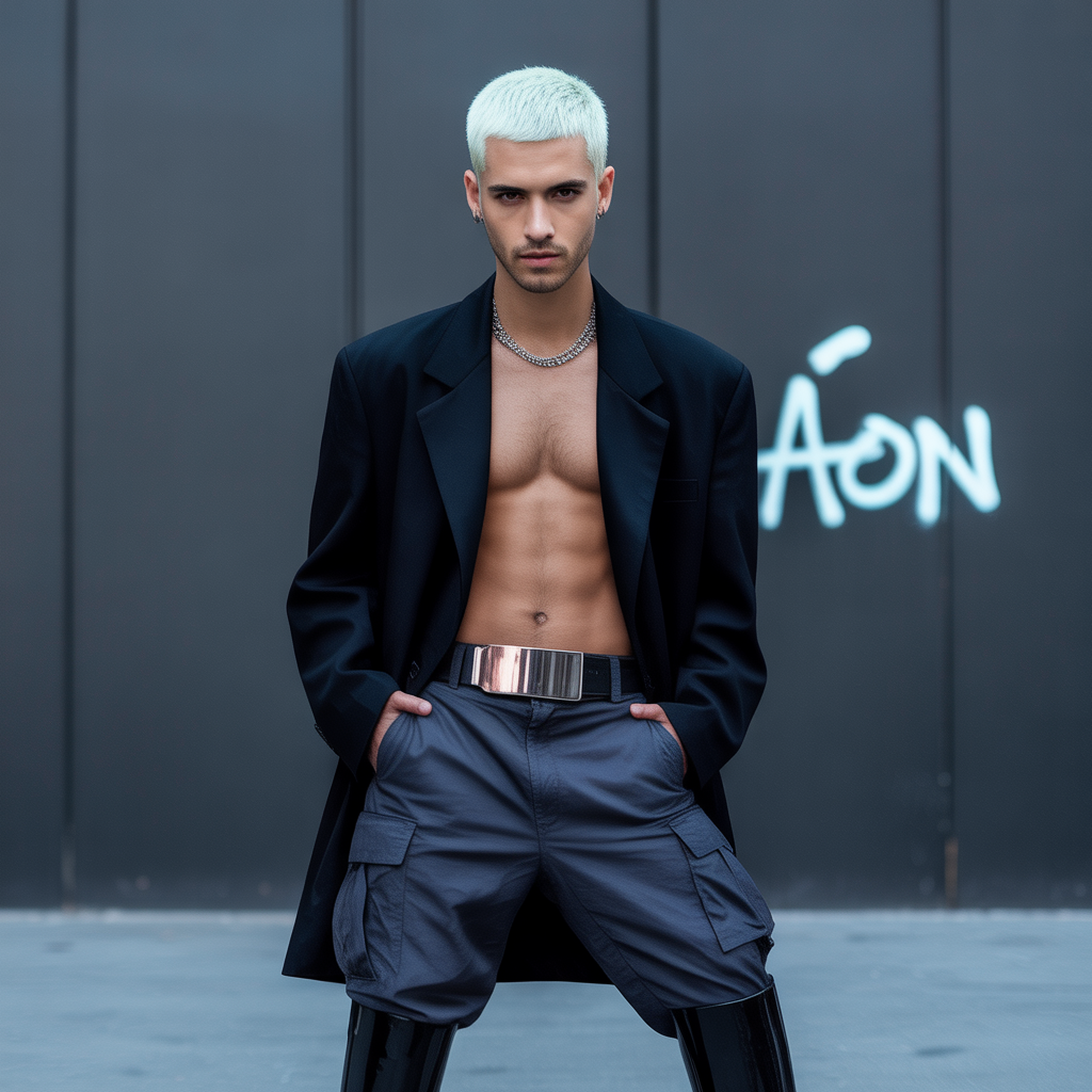 bleached hair men