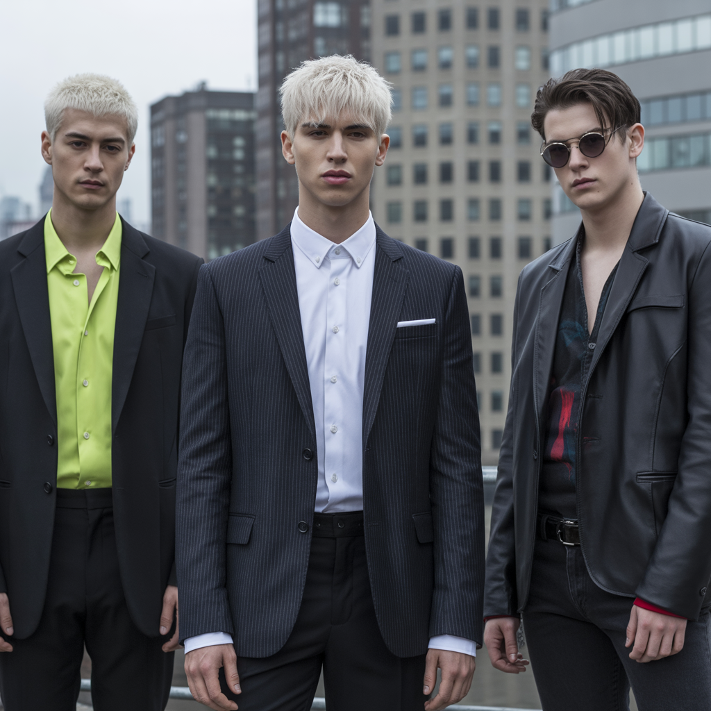 bleached hair men