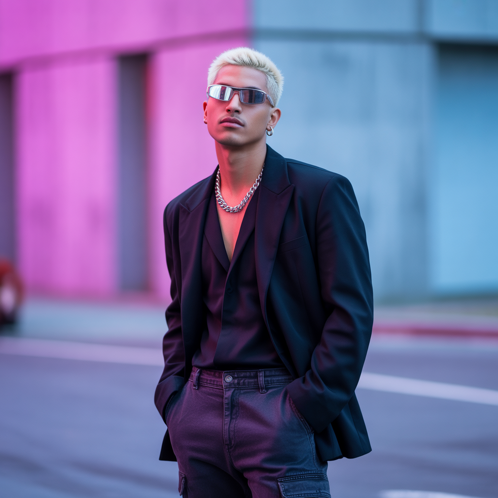 bleached hair men