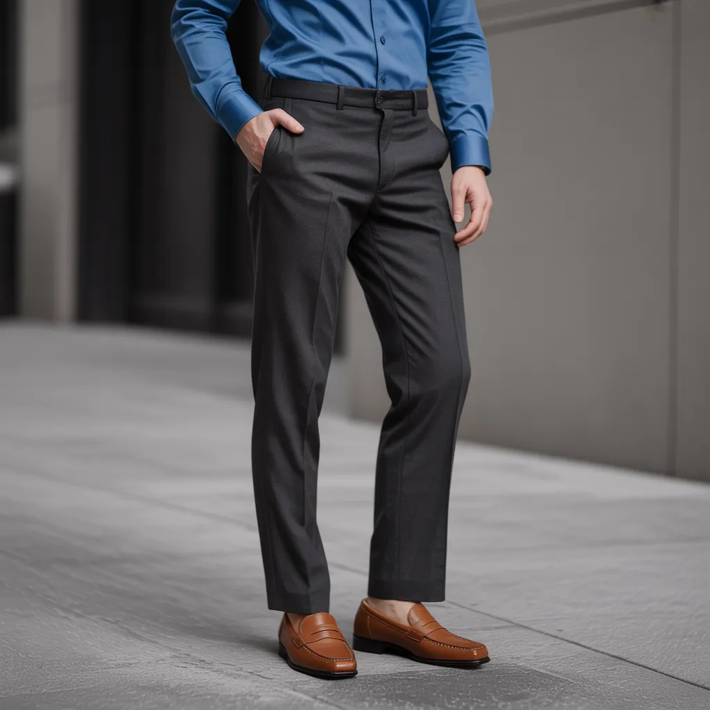 blue shirt outfit men
