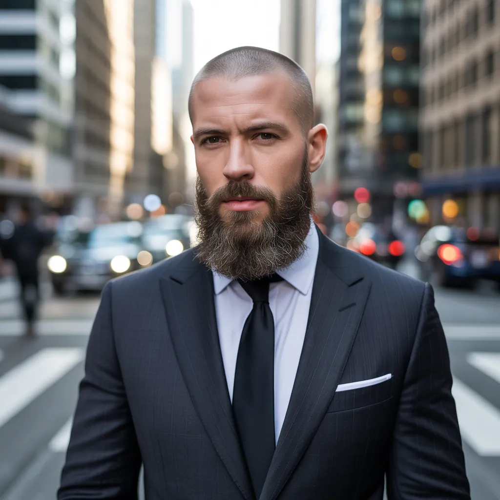 bold bald beard styles for men to stand out