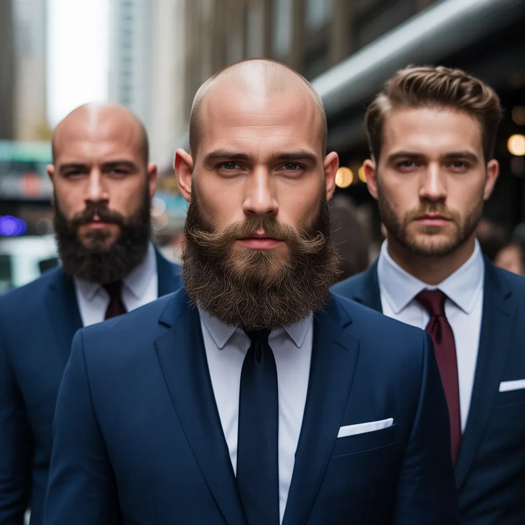 bold bald beard styles for men to stand out