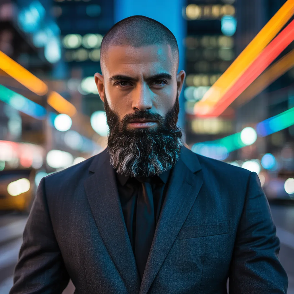 bold bald beard styles for men to stand out