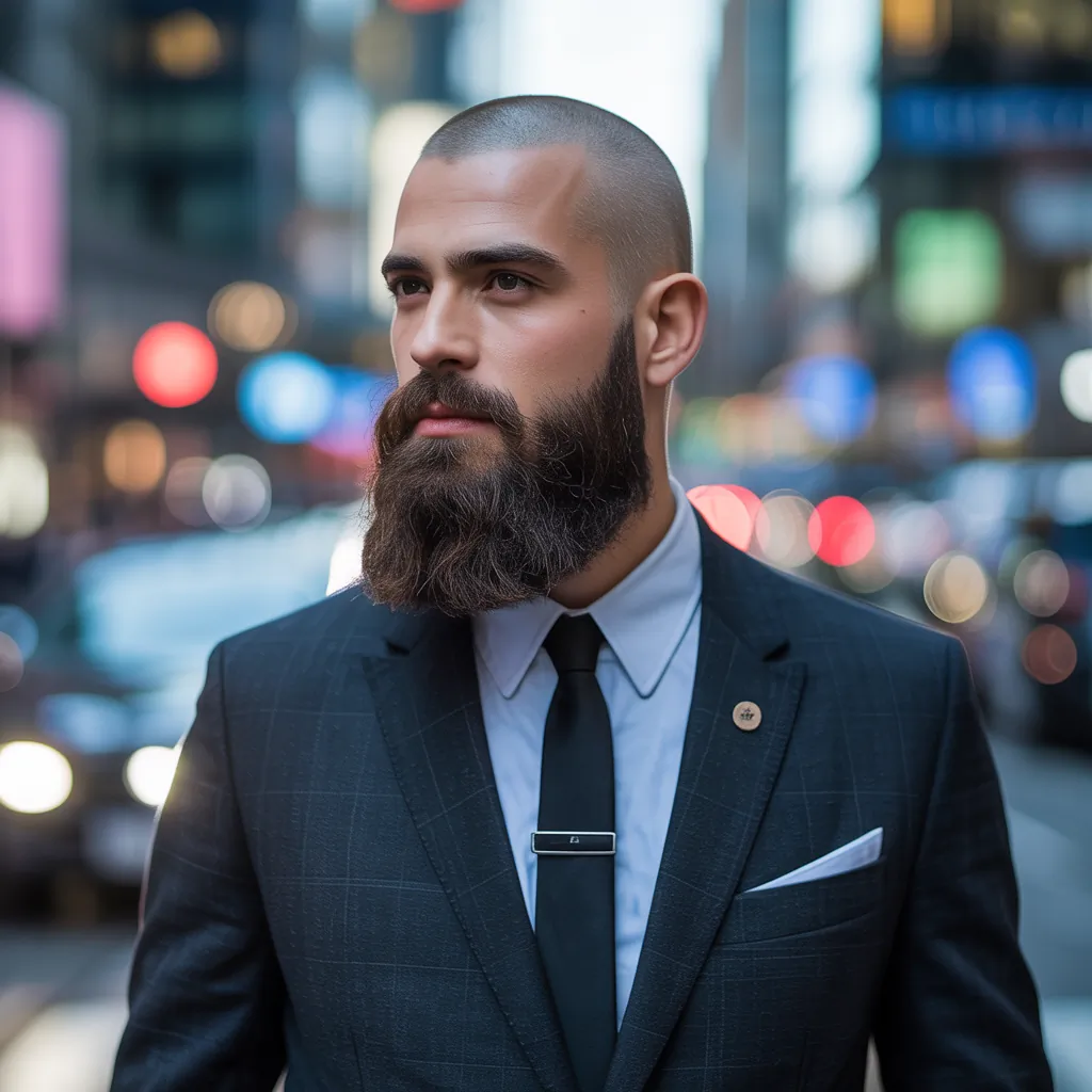 bold bald beard styles for men to stand out