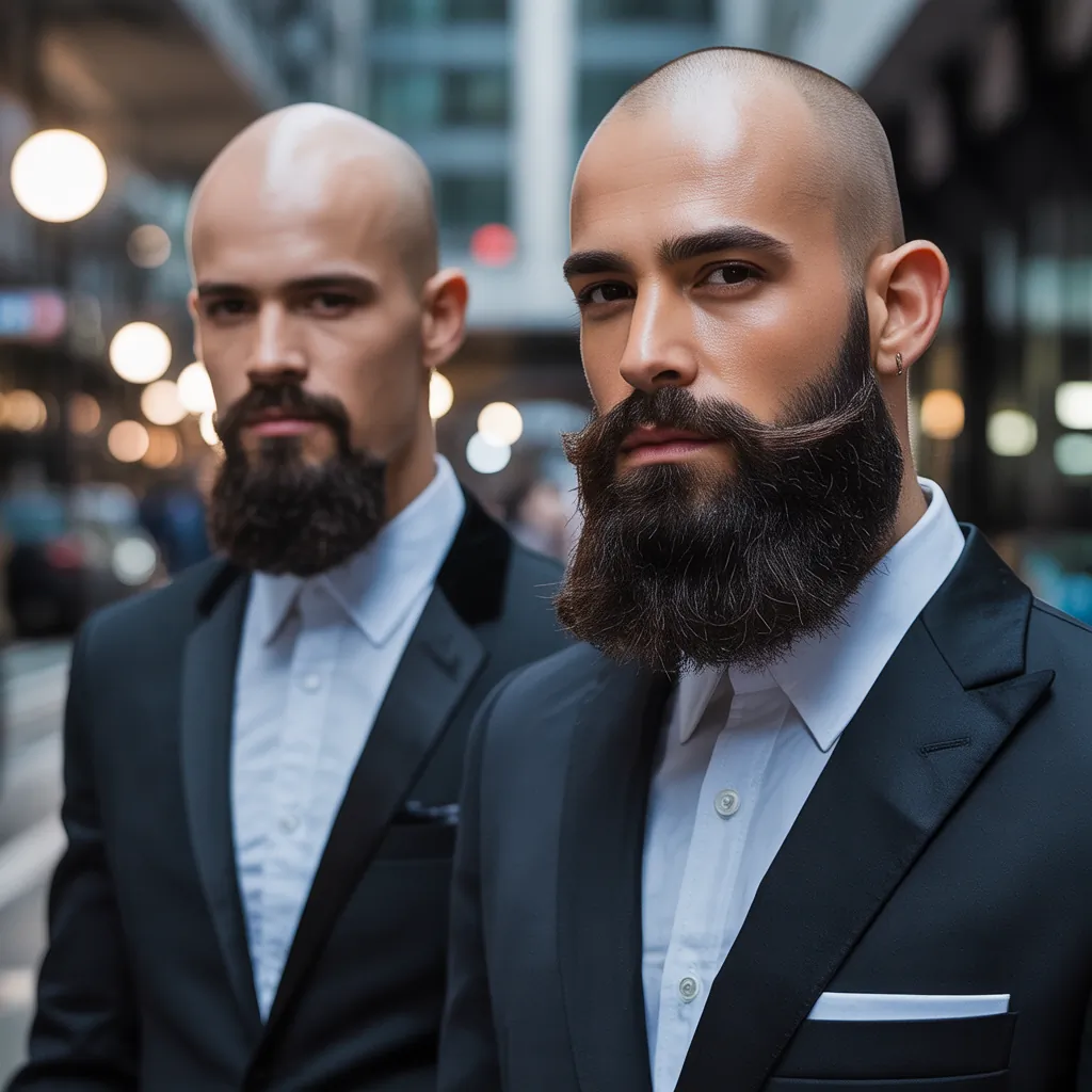 bold bald beard styles for men to stand out