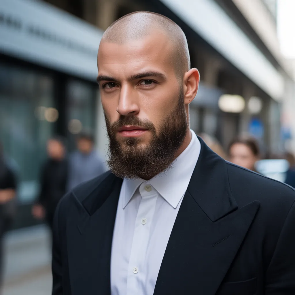 bold bald beard styles for men to stand out