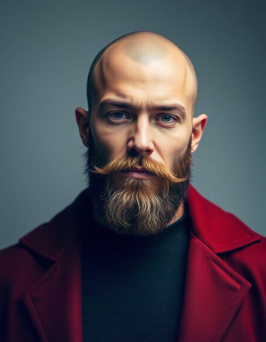 bold bald beard styles for men to stand out