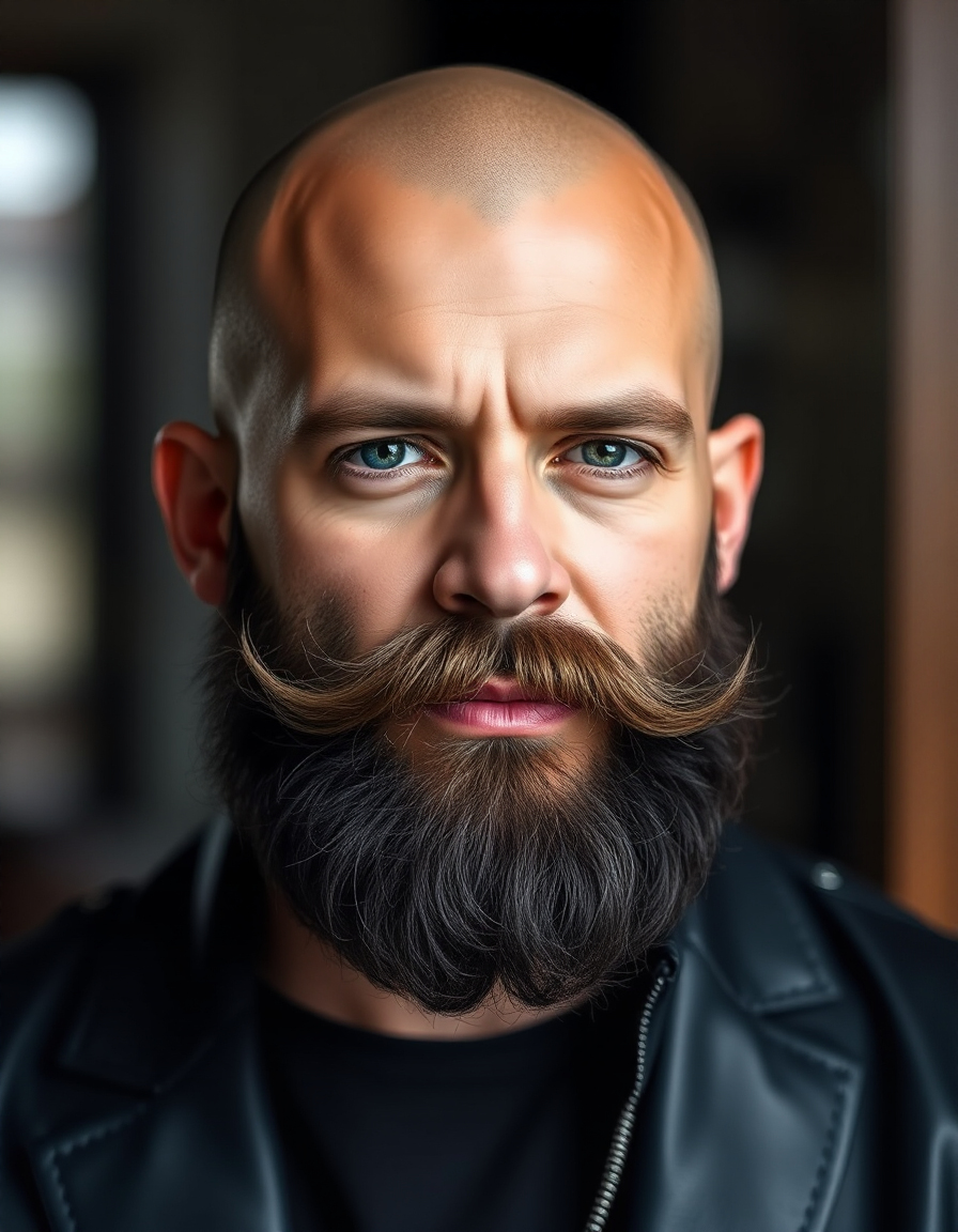 bold bald beard styles for men to stand out