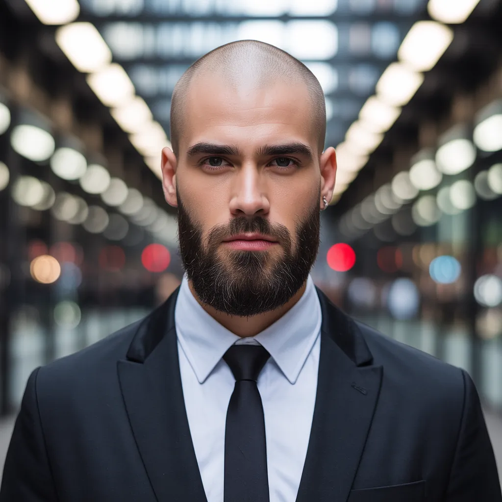 bold bald beard styles for men to stand out