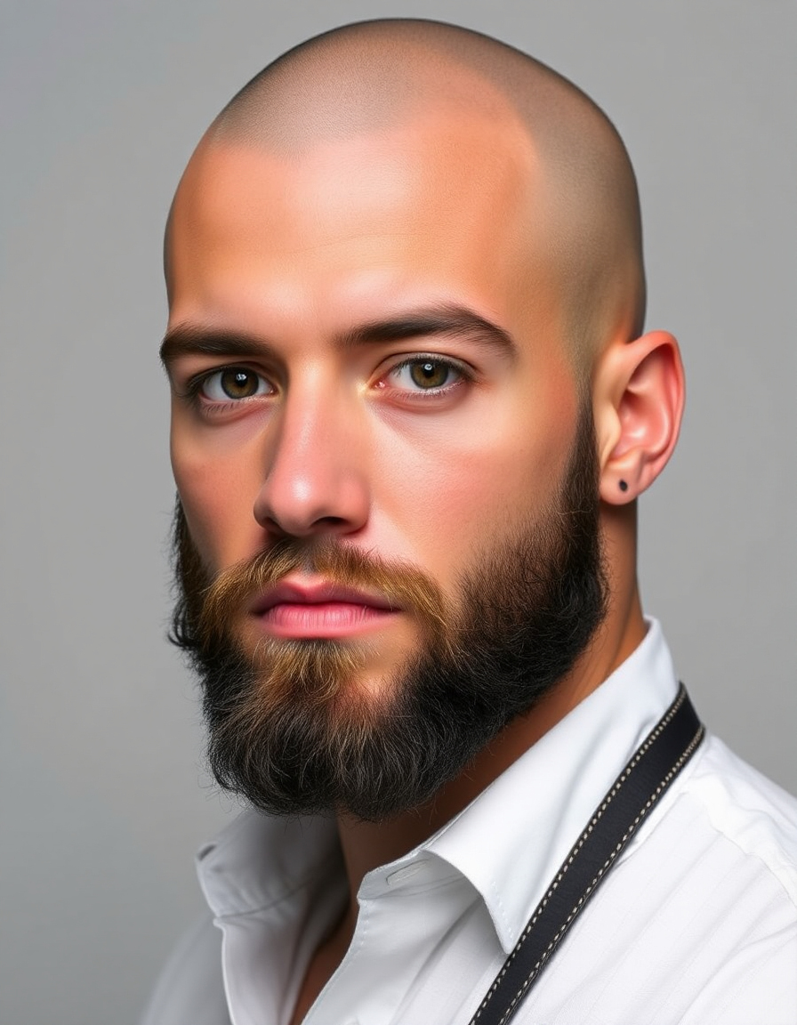 bold bald beard styles for men to stand out