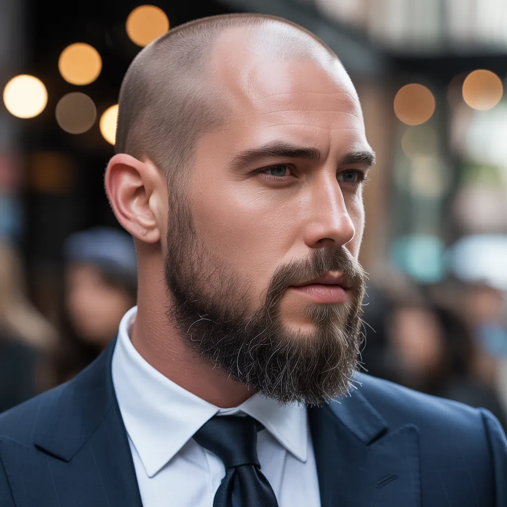 bold bald beard styles for men to stand out