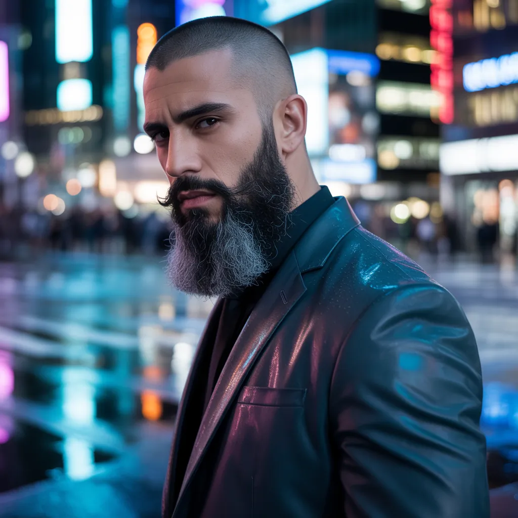 bold bald beard styles for men to stand out