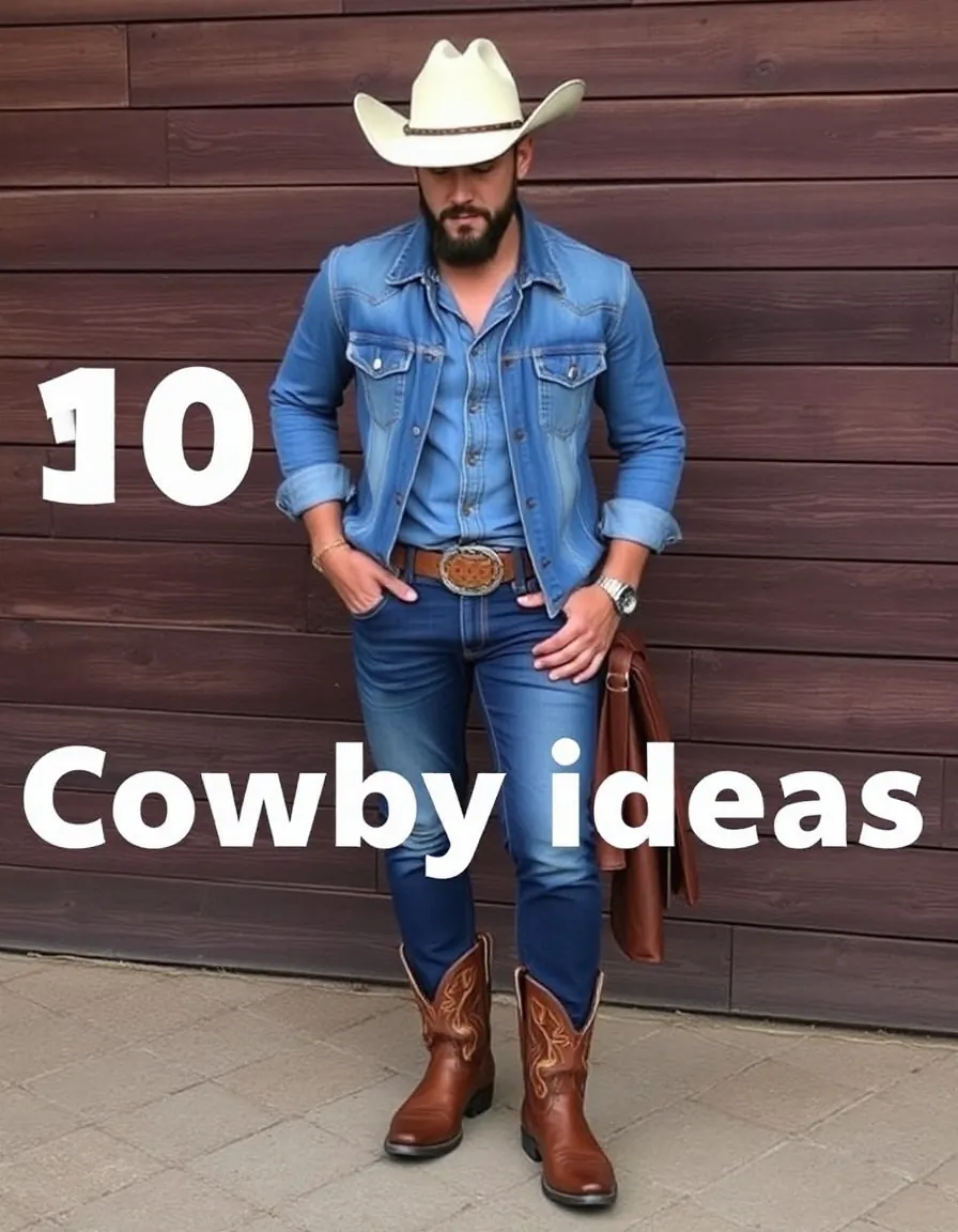 bold cowboy outfit ideas for men