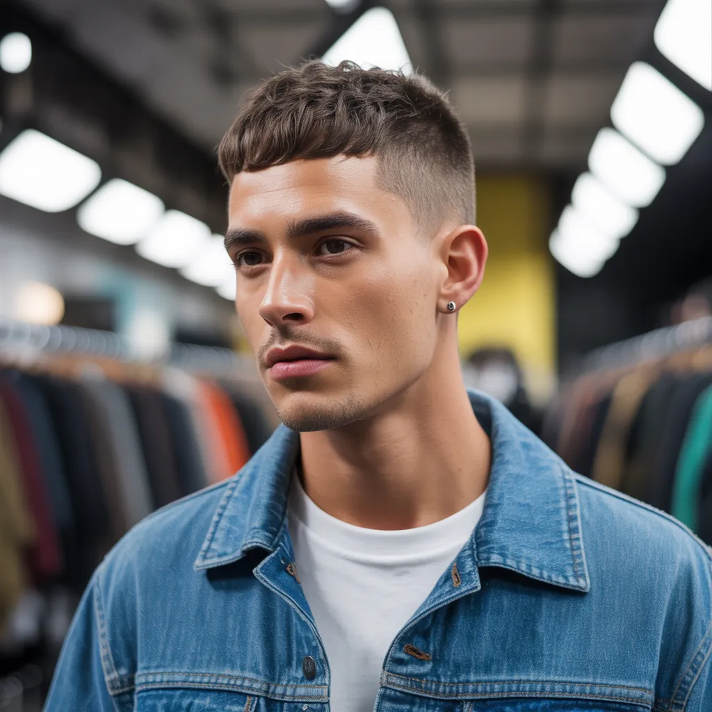 bold crew cut styles for men