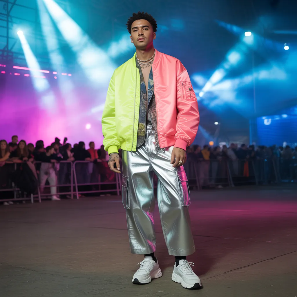 bold festival outfits men