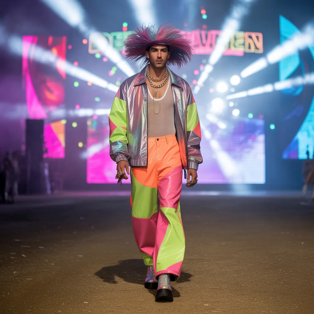 bold festival outfits men