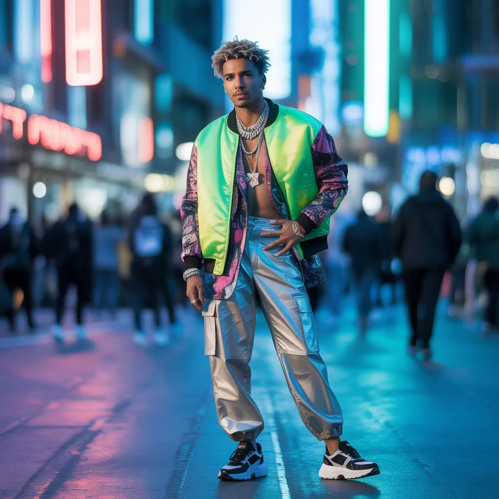 bold festival outfits men