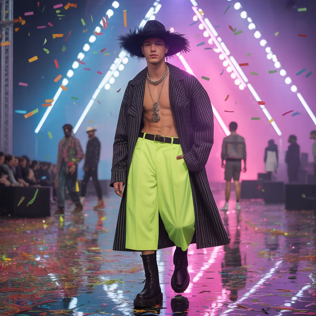 bold festival outfits men