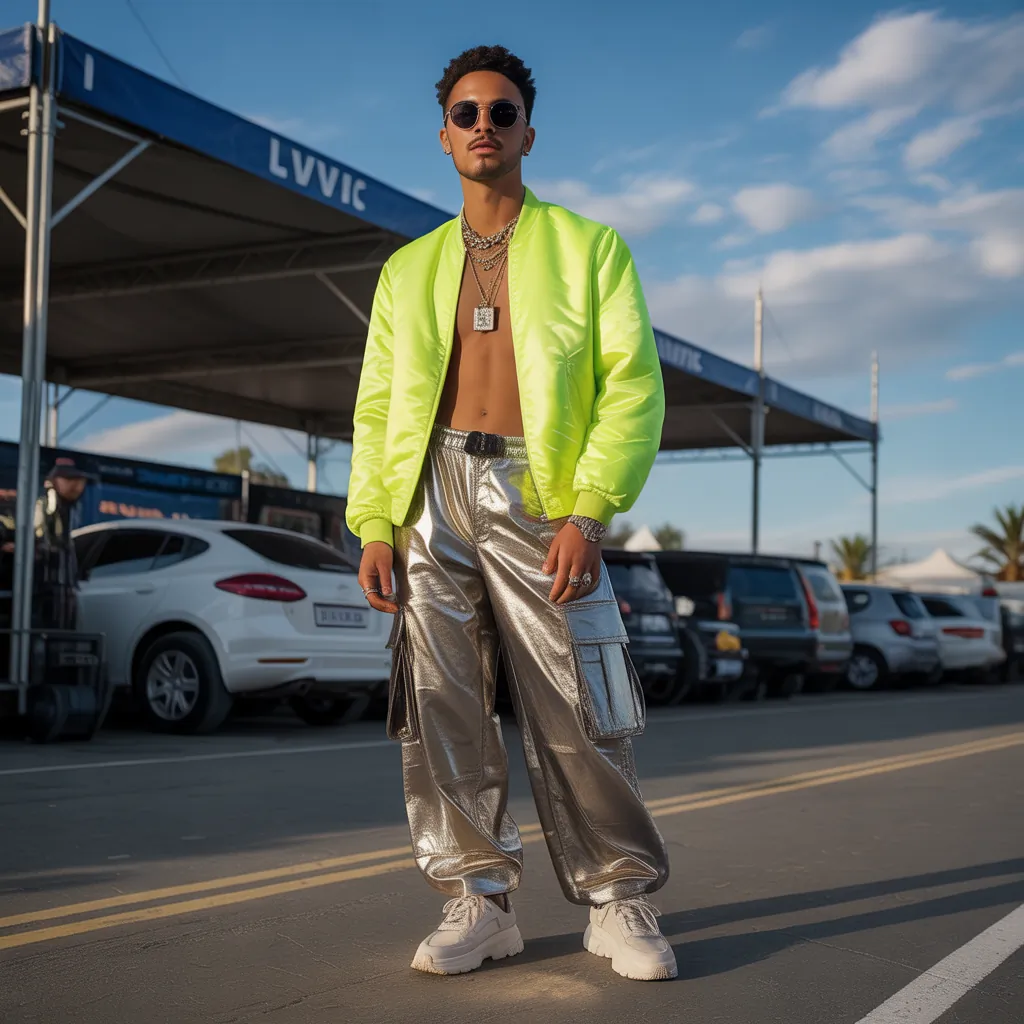 bold festival outfits men