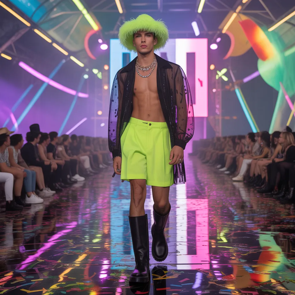 bold festival outfits men