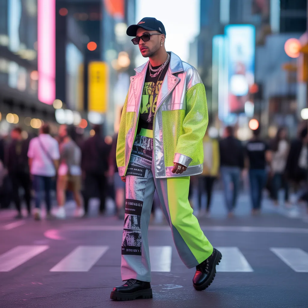 bold festival outfits men