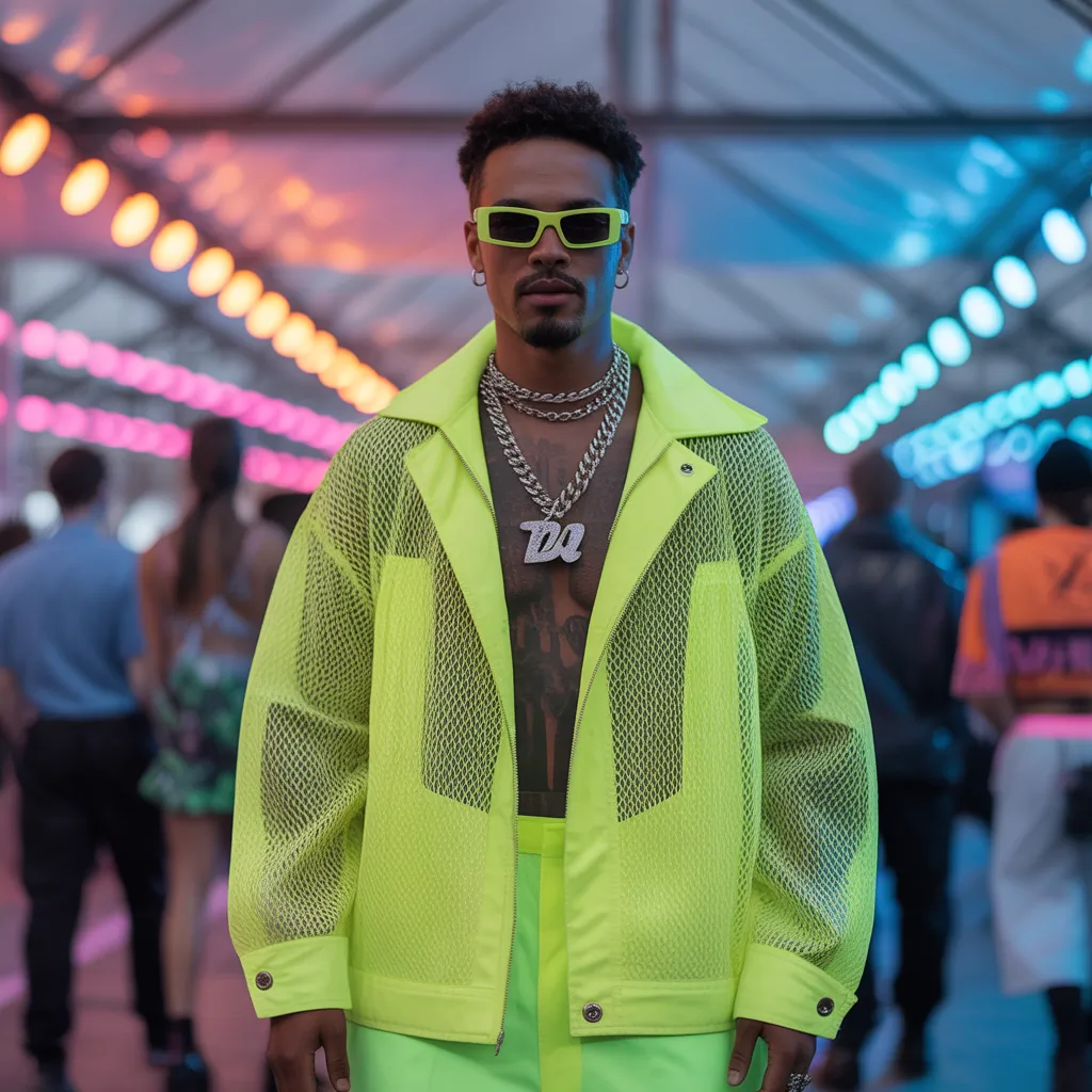 bold festival outfits men