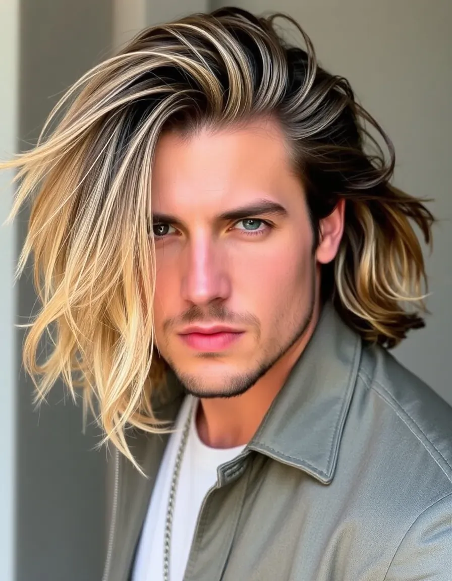 bold long hair men styles