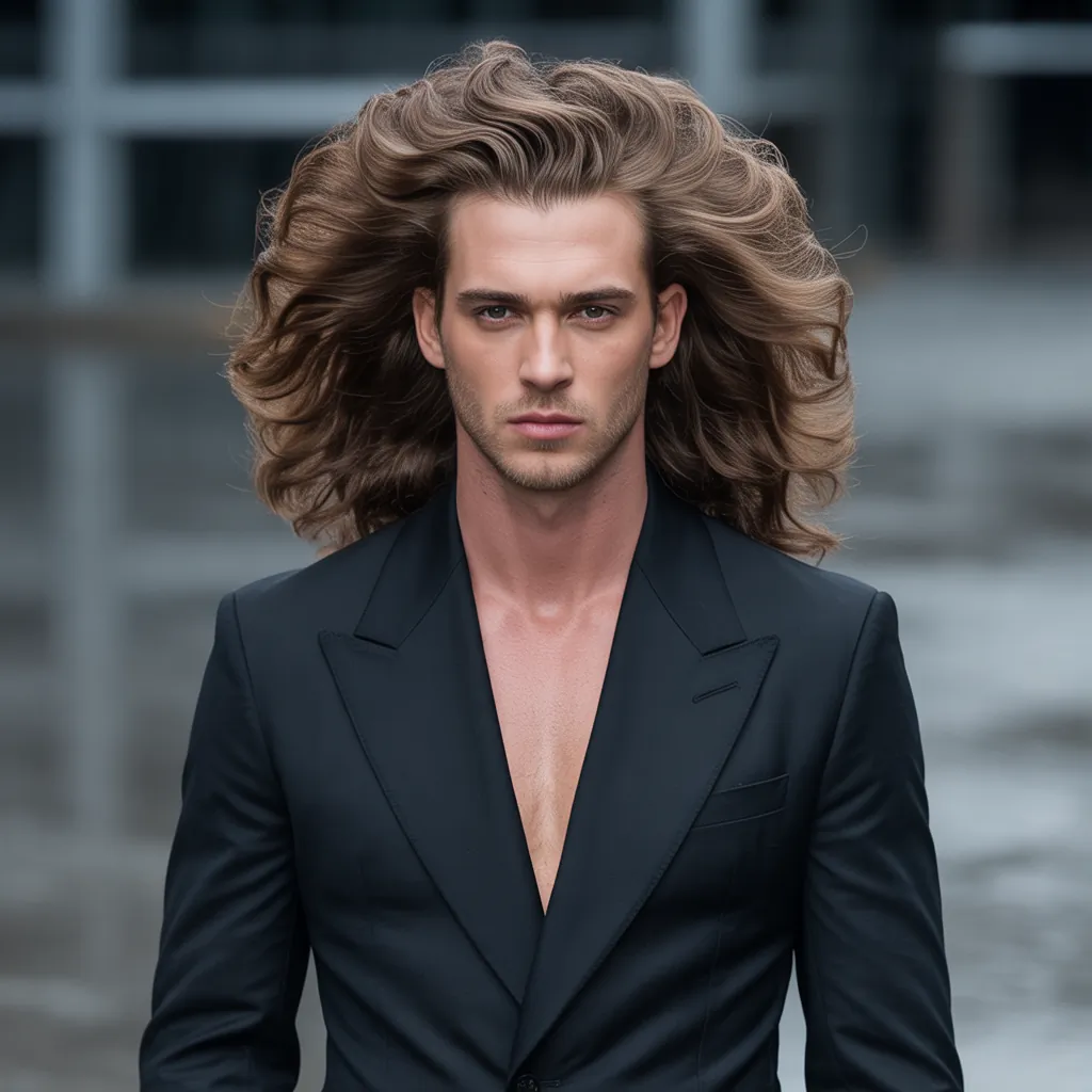 bold long hair men styles