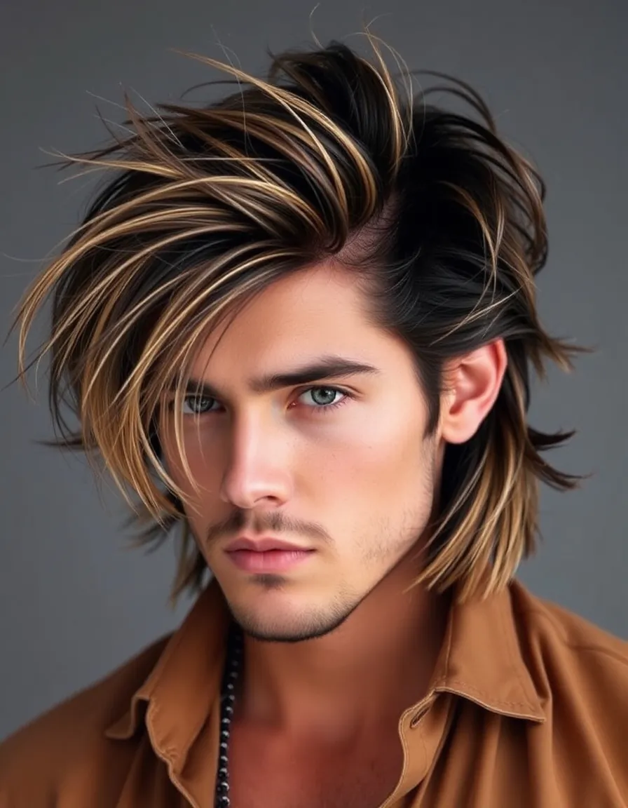 bold long hair men styles