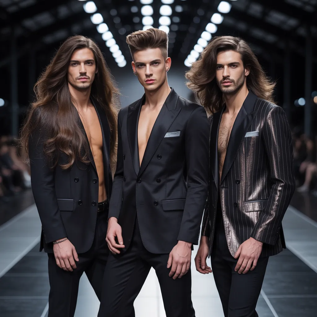 bold long hair men styles