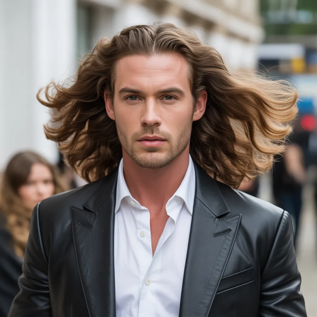 bold long hair men styles