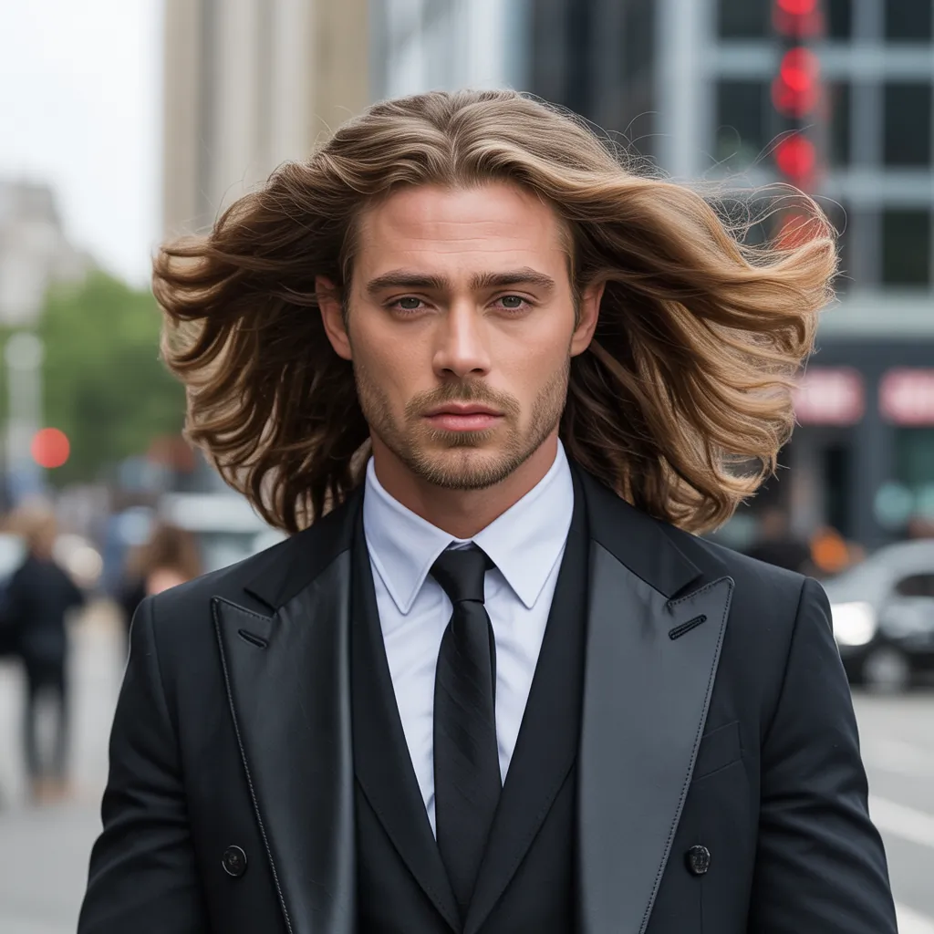 bold long hair men styles