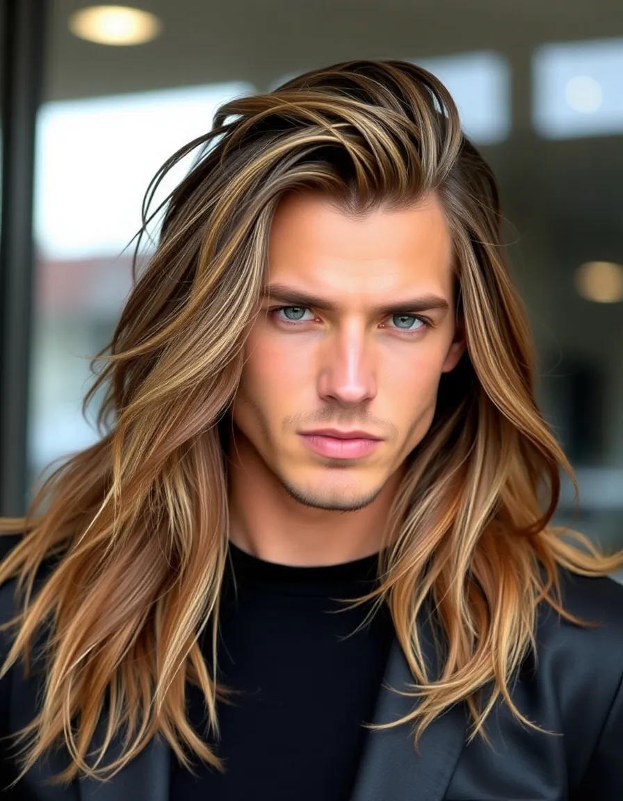 bold long hair men styles
