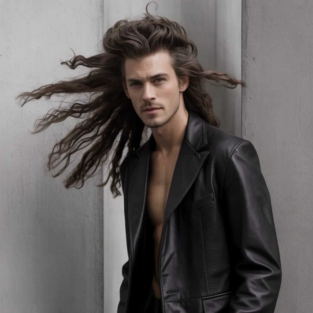 bold long hair men styles
